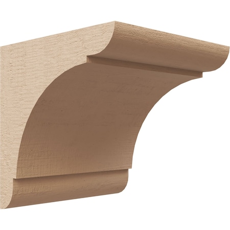 4in. W X 4in. D X 4in. H Series 1 Wide Olympic Rough Cedar Woodgrain TimberThane Corbel, Primed Tan